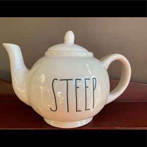NWOT RAE DUNN White STEEP tea pot